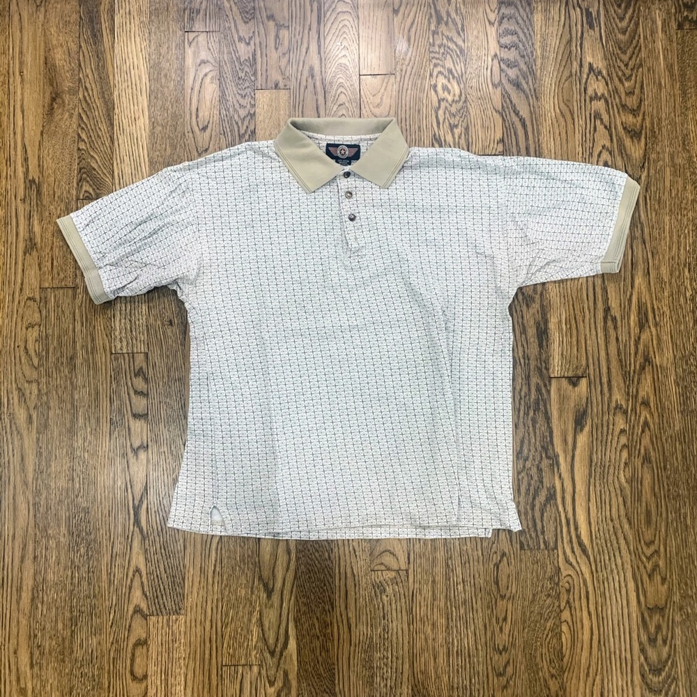 Vintage Tan Collard Shirt